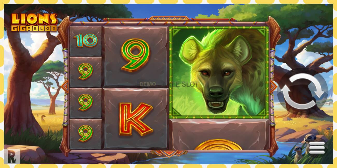 Demo slot Lions Gigablox නොමිලේ සහ ලියාපදිංචියකින් තොරව, පින්තූරය - 1