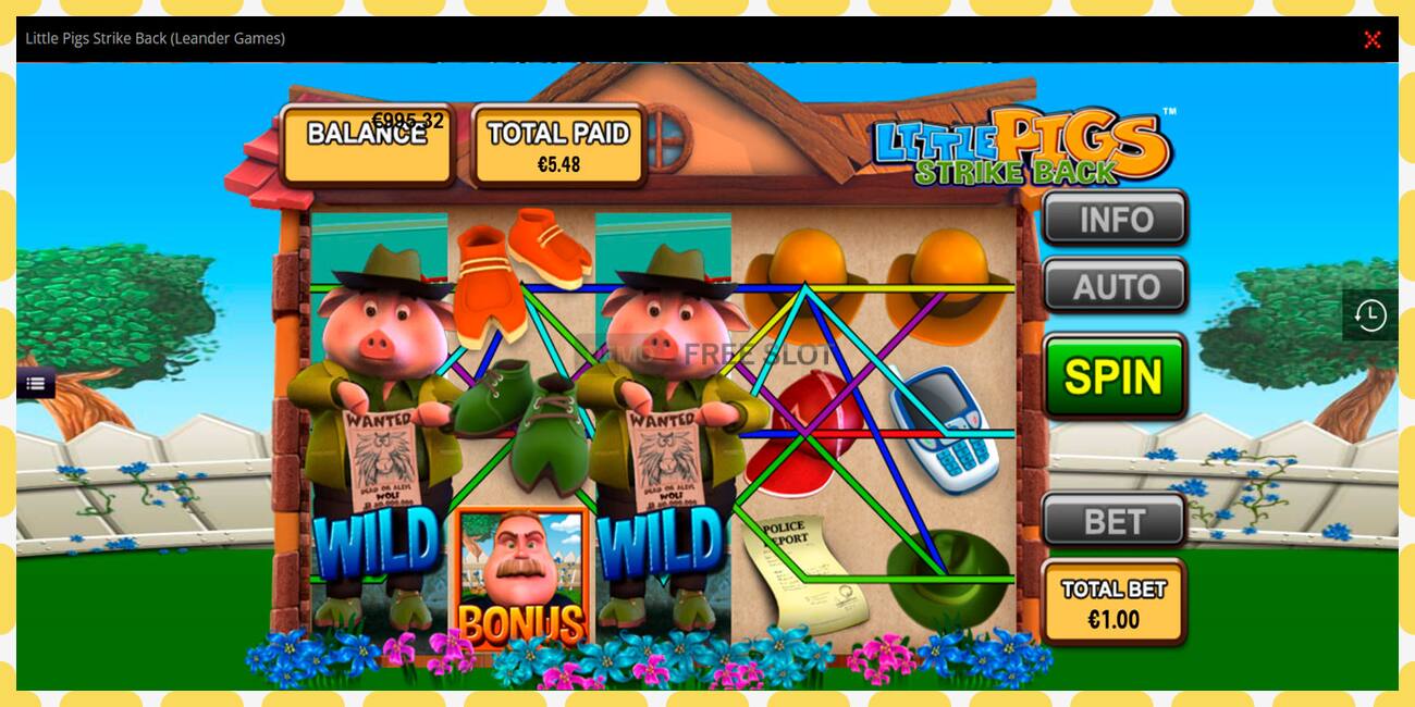 Slot dimostrativo Little Pigs Strike Back gratuito e senza registrazione, immagine - 1