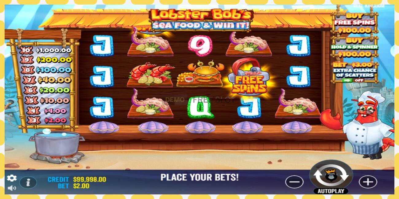 Демо ұясы Lobster Bobs Sea Food & Win It тегін және тіркеусіз, сурет - 1