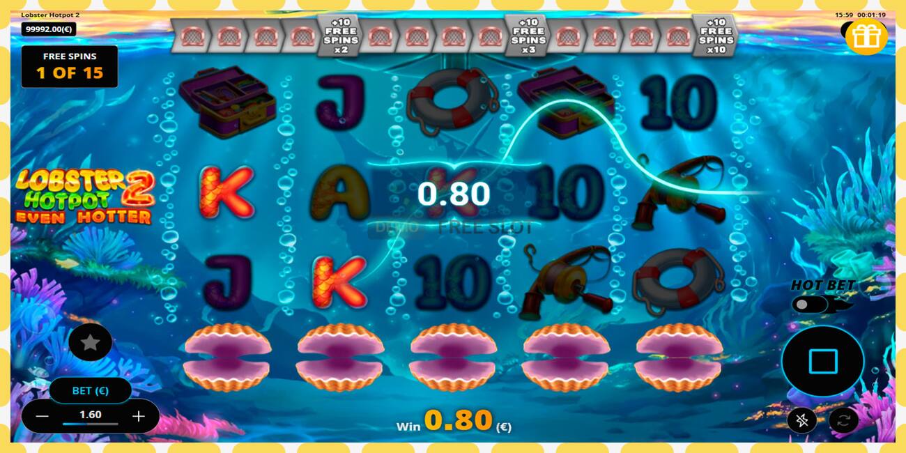 Demo slots Lobster Hotpot 2 Even Hotter bezmaksas un bez reģistrācijas, attēlu - 1