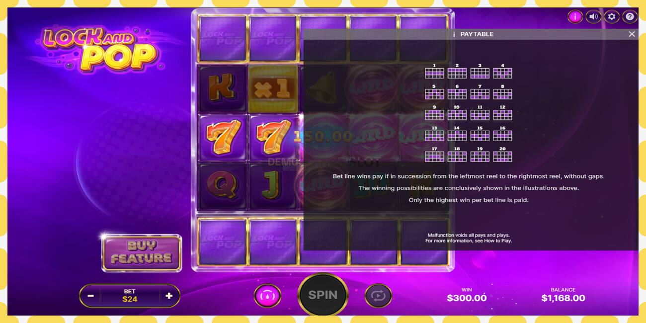 Slot demo Lock and Pop gratuit și fără înregistrare, imagine - 1