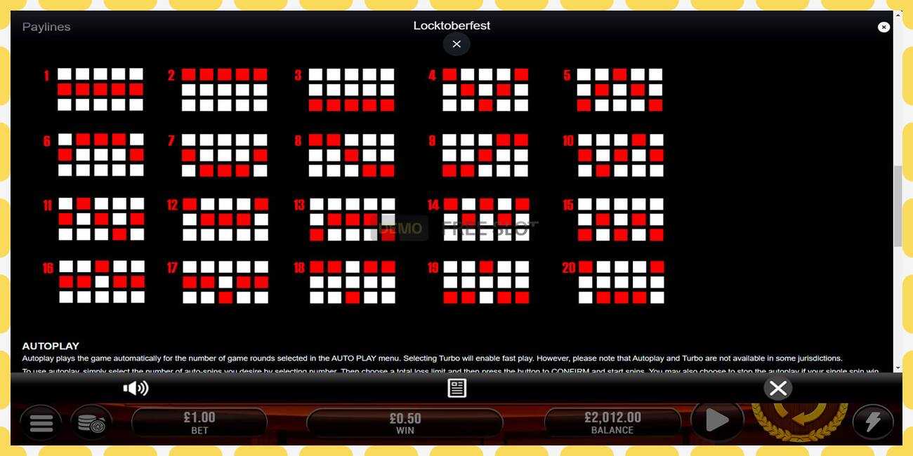 Demo slot Locktoberfest free and without registration, picture - 1