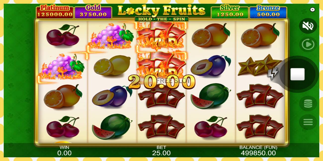 Demo slot Locky Fruits: Hold the Spin free and without registration, picture - 1