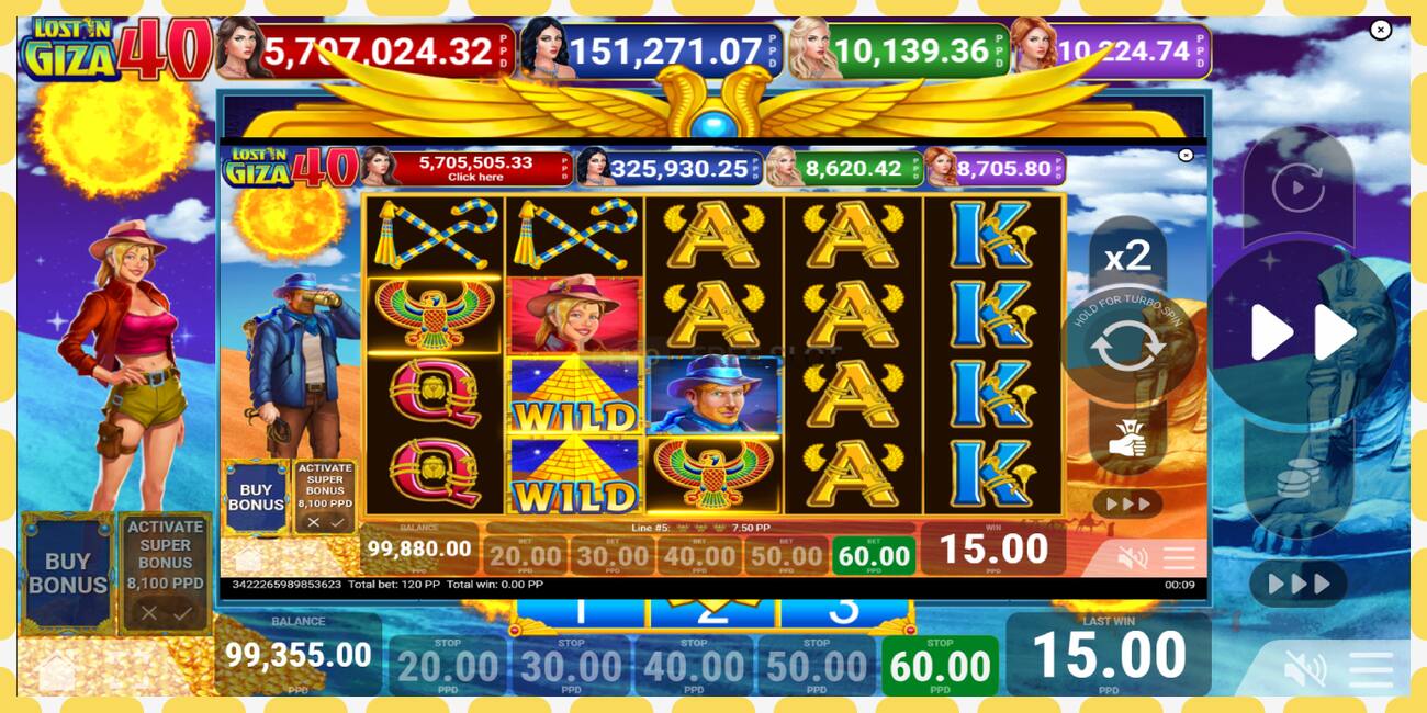 Slot demo Lost in Giza 40 percuma dan tanpa pendaftaran, gambar - 1