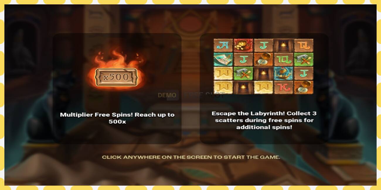 Demo slot Lost in the Labyrinth free and without registration, picture - 1