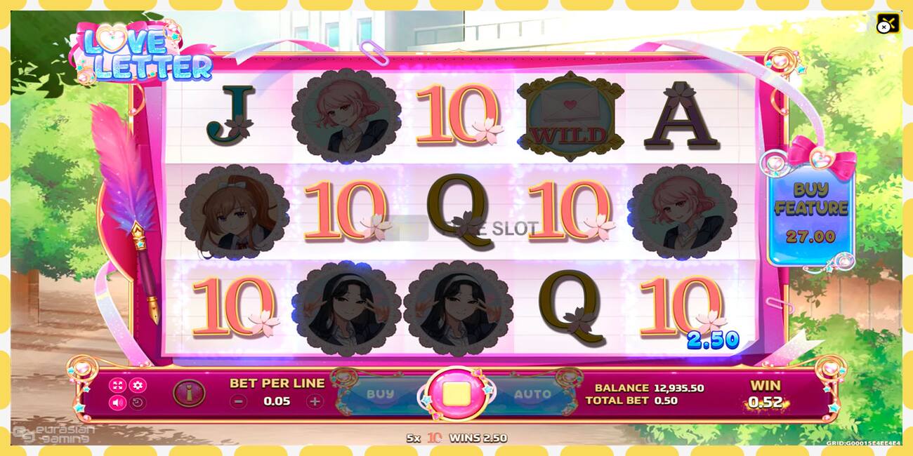 Slot de demostración Love Letter gratuíto e sen rexistro, imaxe - 1