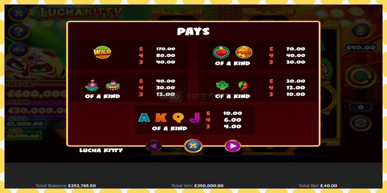 Demo slot Lucha Kitty free and without registration, picture - 1