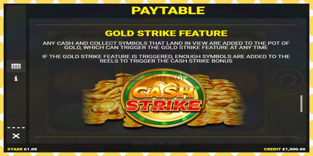 Demo-spor Luck O’ The Irish Cash Strike gratis og uten registrering, bilde - 1