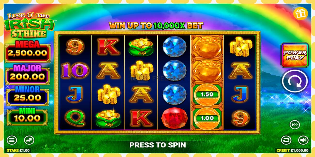 Demo slot Luck O The Irish Strike free and without registration, picture - 1