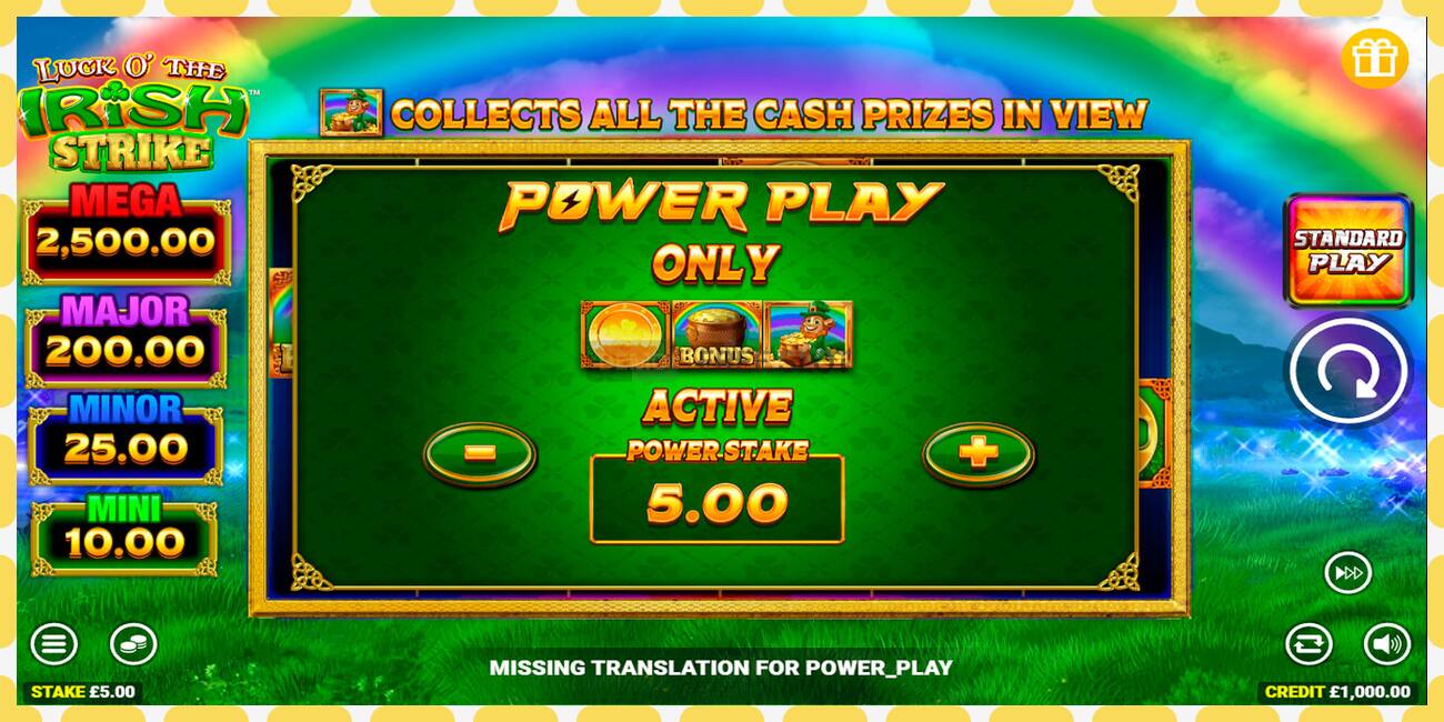 Demo slot Luck O The Irish Strike free and without registration, picture - 1