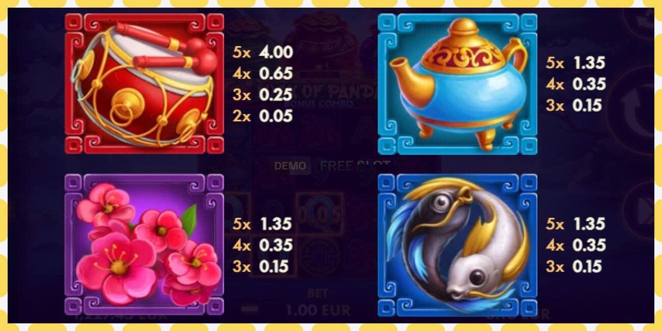 Demo slot Luck of Panda Bonus Combo free and without registration, picture - 1