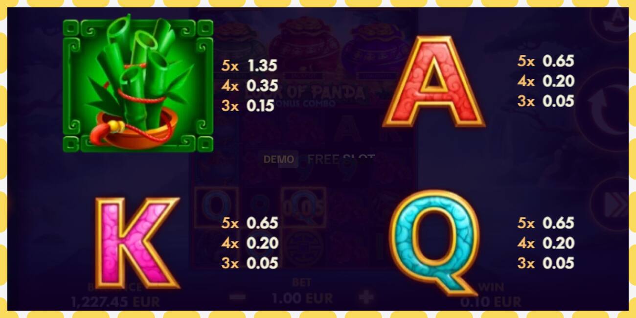 Demo slot Luck of Panda Bonus Combo free and without registration, picture - 1