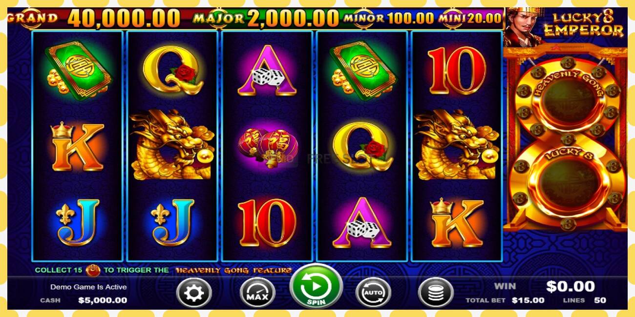 Demo slot Lucky 8 Emperor free and without registration, picture - 1