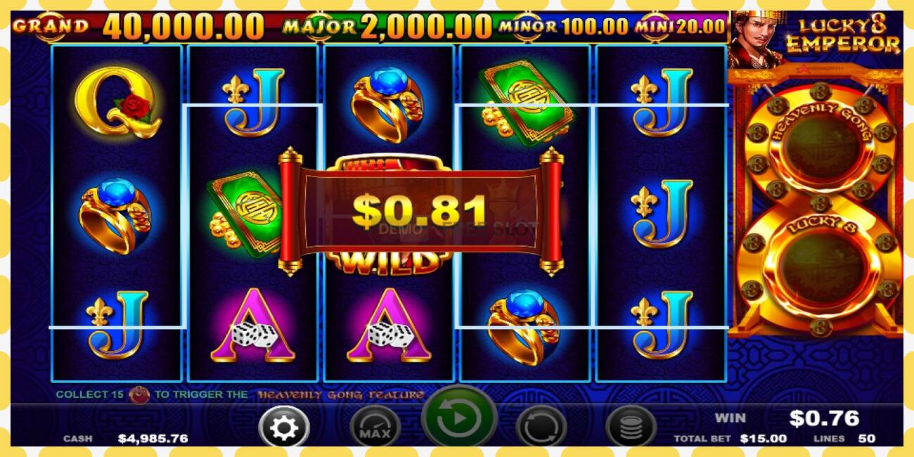 Demo slot Lucky 8 Emperor free and without registration, picture - 1