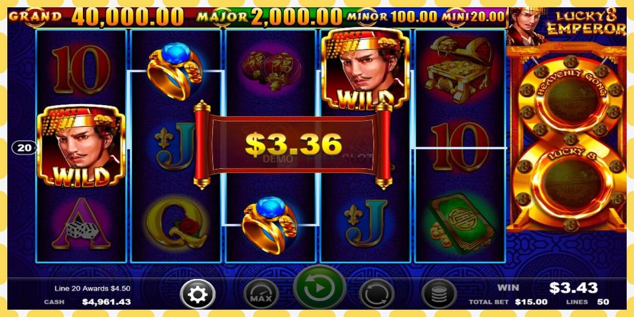 Demo slot Lucky 8 Emperor free and without registration, picture - 1