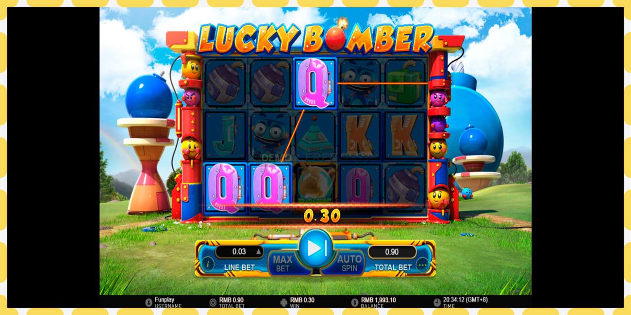 រន្ធដោតសាកល្បង Lucky Bomber ឥតគិតថ្លៃនិងដោយគ្មានការចុះឈ្មោះ, រូបភាព - ១