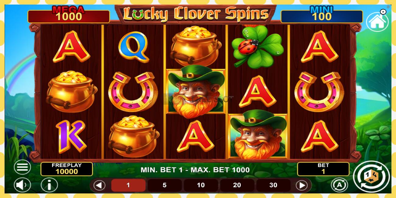 Demo yuvası Lucky Clover Spins ücretsiz ve kayıt olmadan, resim - 1