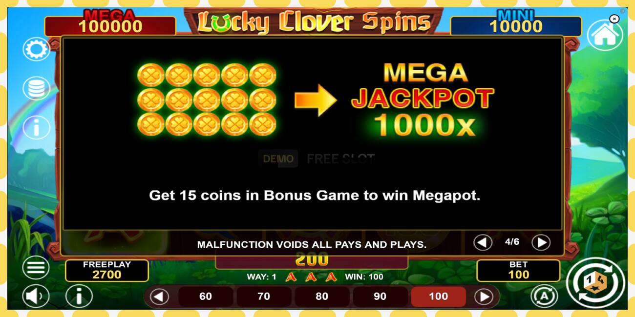 Demo slot Lucky Clover Spins gratis och utan registrering, bild - 1