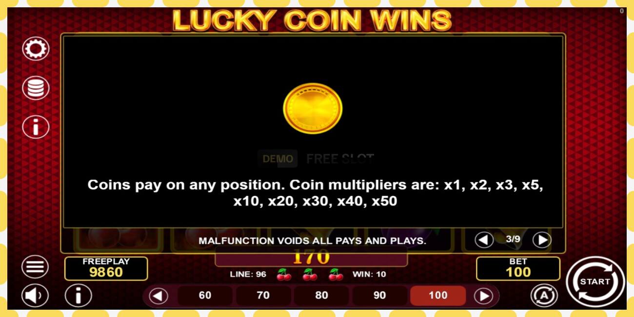 Demo slot Lucky Coin Wins free and without registration, picture - 1