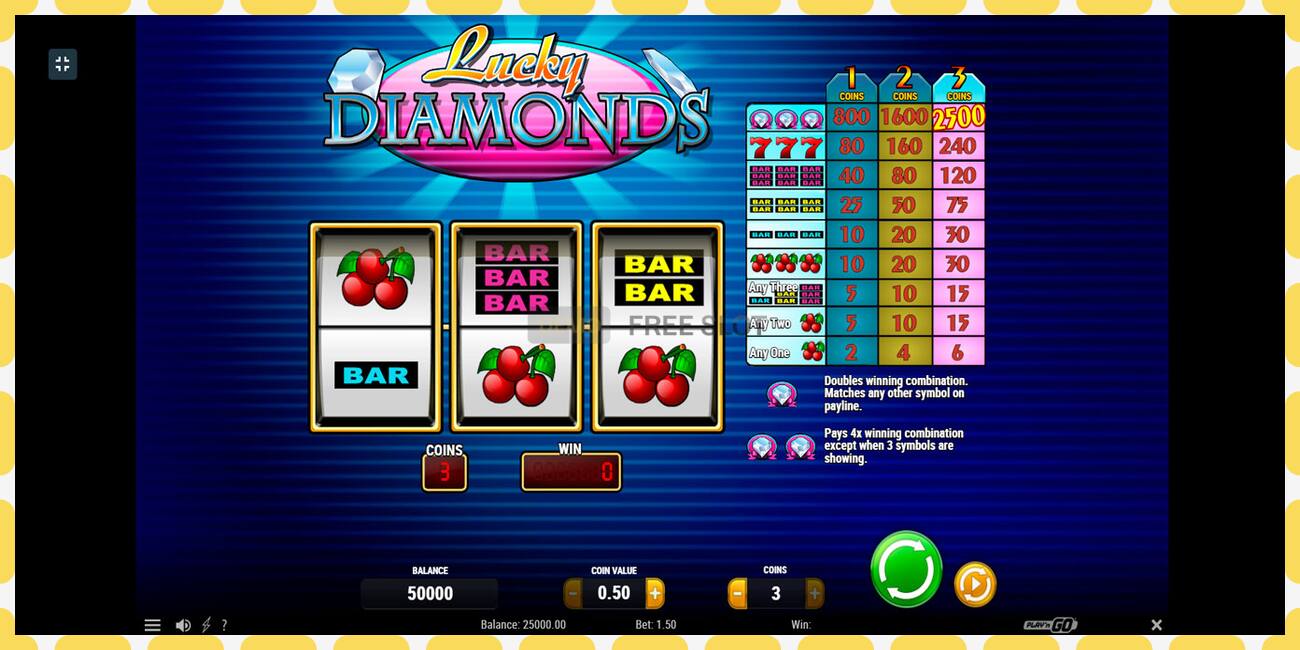 Demo slot Lucky Diamonds free and without registration, picture - 1