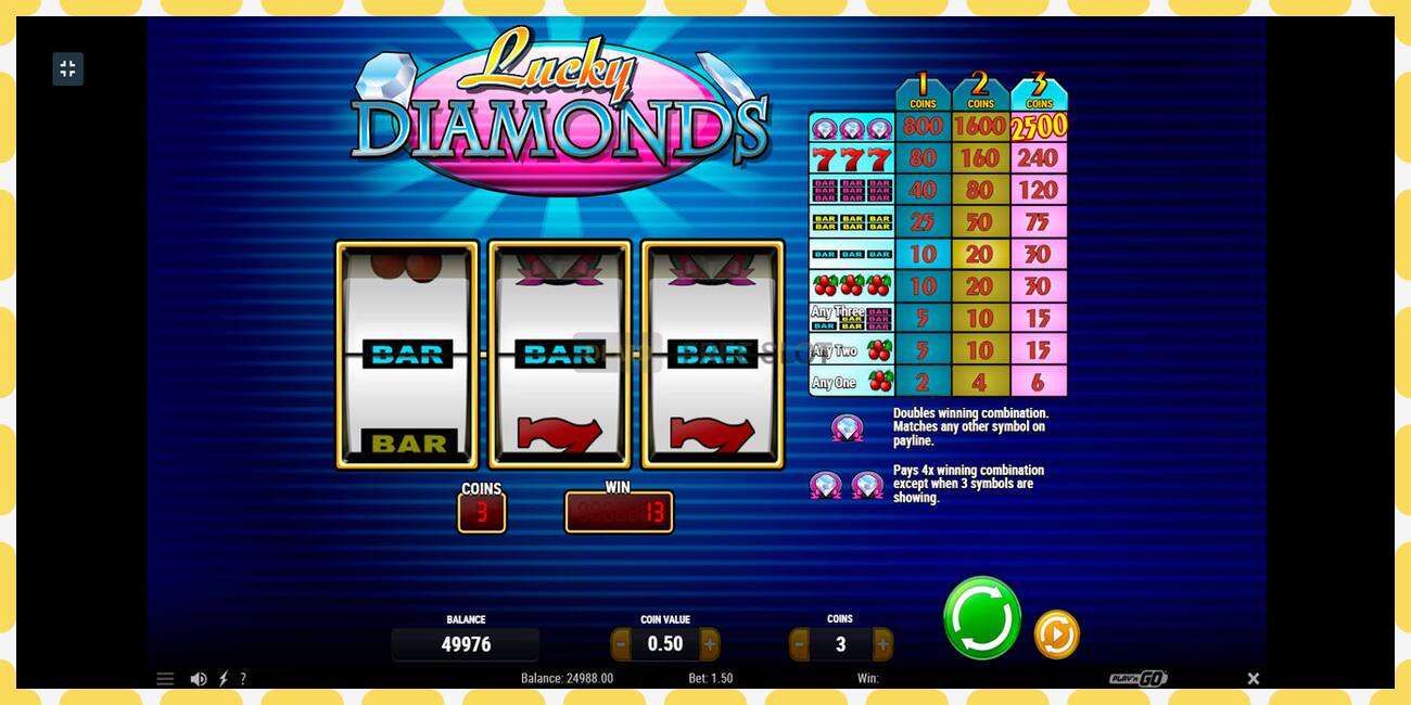 Demo slot Lucky Diamonds free and without registration, picture - 1