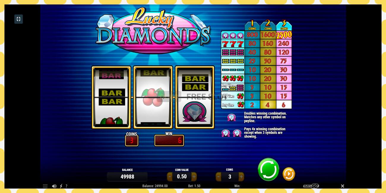 Demo slot Lucky Diamonds free and without registration, picture - 1