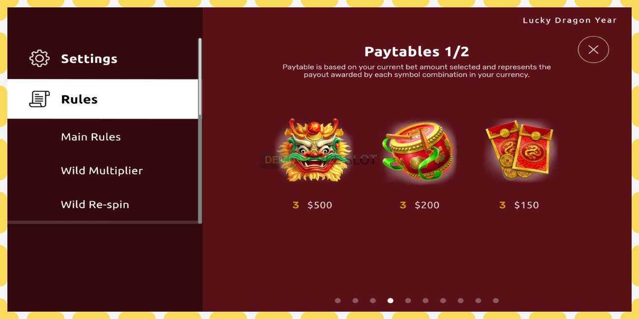 Demo slot Lucky Dragon Year free and without registration, picture - 1