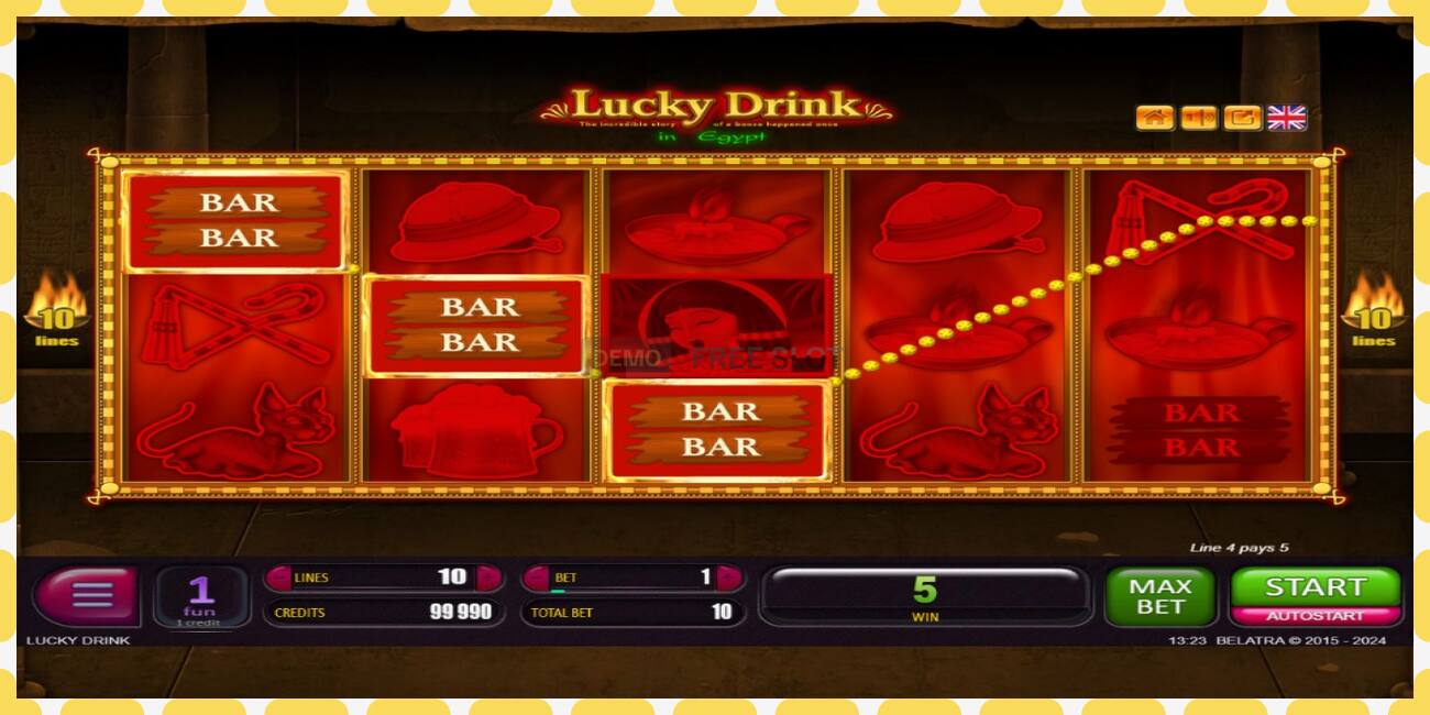 Khe thử nghiệm Lucky Drink In Egypt miễn phí và không cần đăng ký, hình ảnh - 1