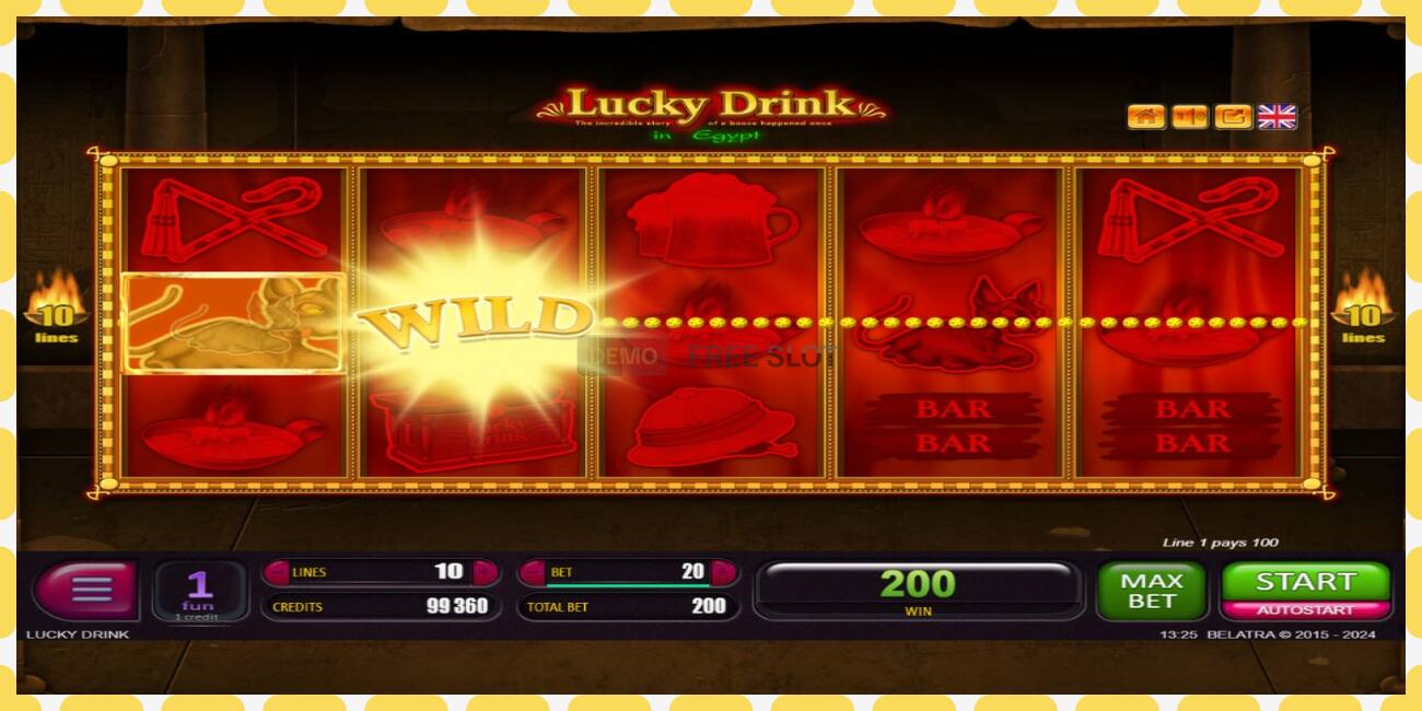 Demo slot Lucky Drink In Egypt besplatno i bez registracije, slika - 1