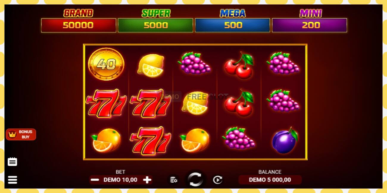 Demo-spor Lucky Fruit Spins Bonus Buy gratis og uten registrering, bilde - 1