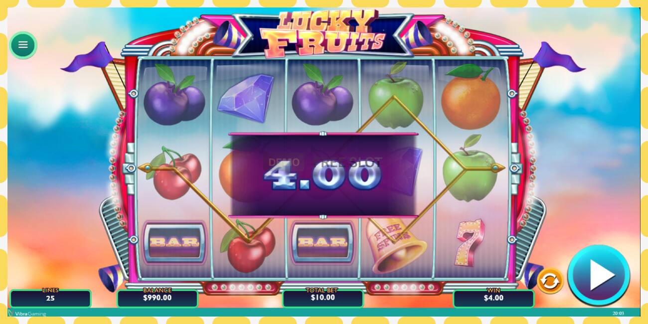 Demo-spor Lucky Fruits gratis og uten registrering, bilde - 1