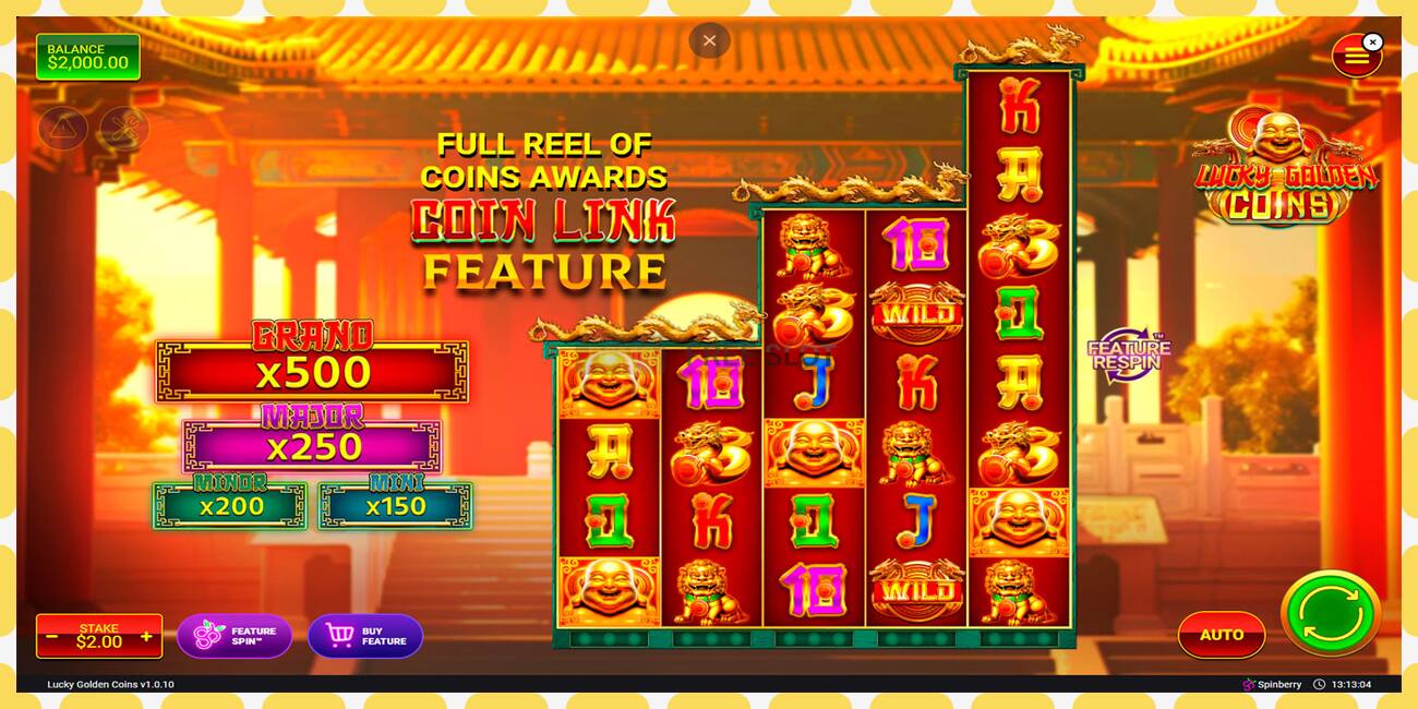 Demo slots Lucky Golden Coins bezmaksas un bez reģistrācijas, attēlu - 1