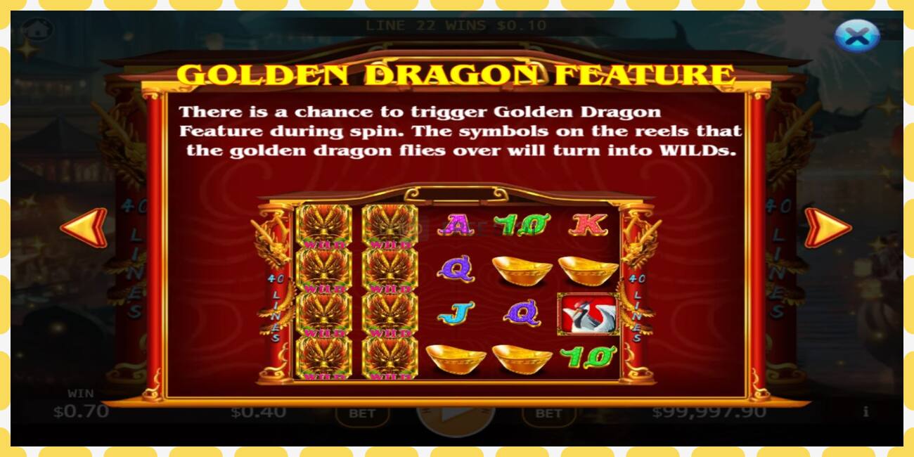 Demo lizdas Lucky Golden Dragon Lock 2 Spin nemokamai ir be registracijos, paveikslėlį - 1