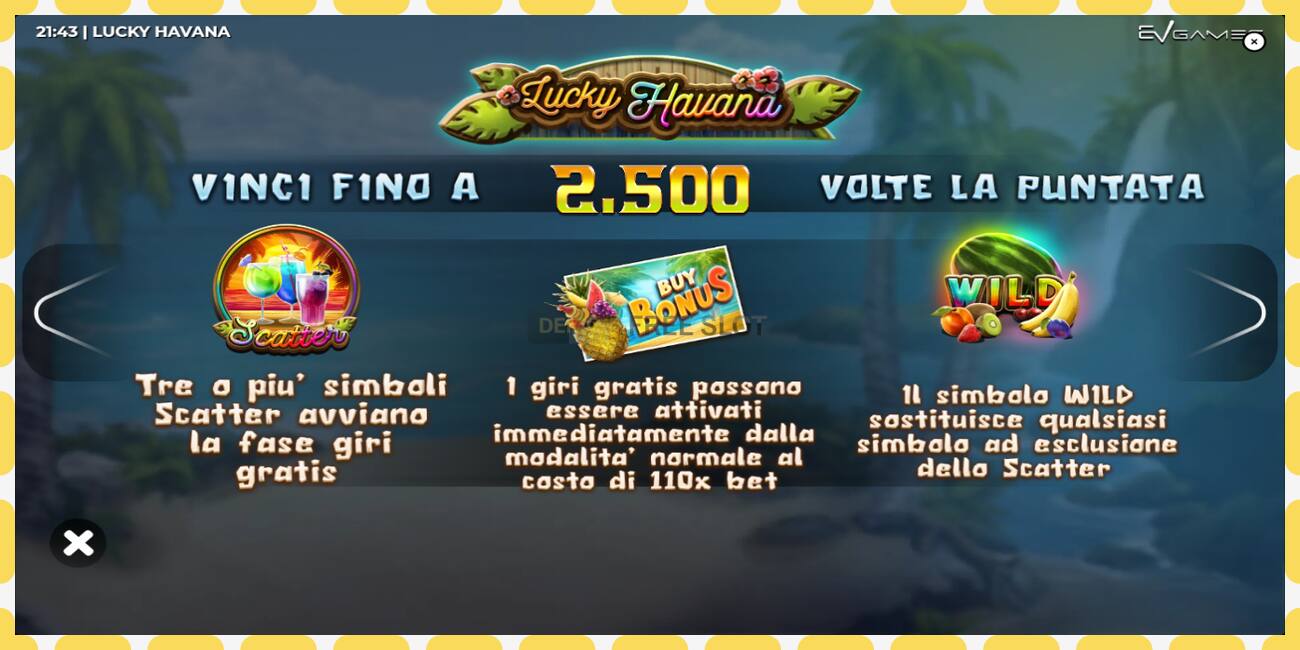 Demo slot Lucky Havana free and without registration, picture - 1