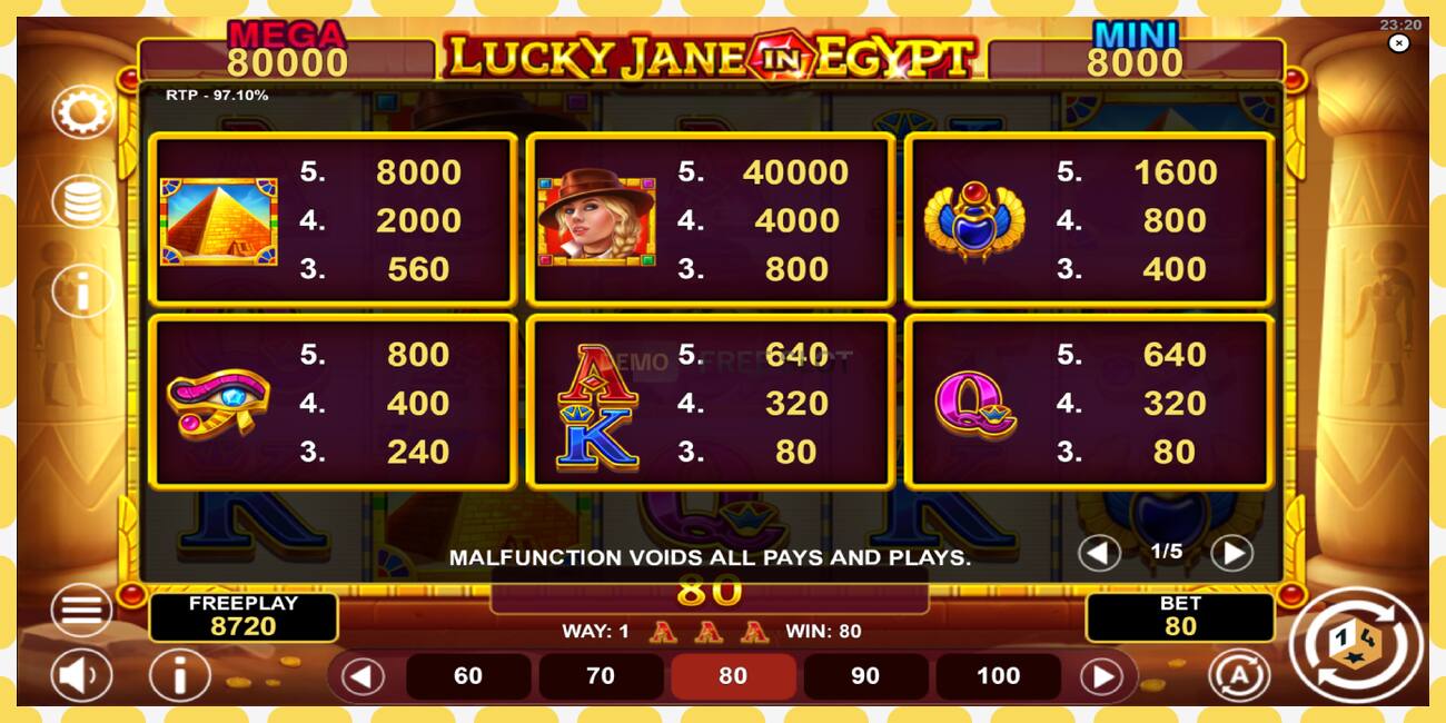 Demo slot Lucky Jane in Egypt Hold & Win free and without registration, picture - 1