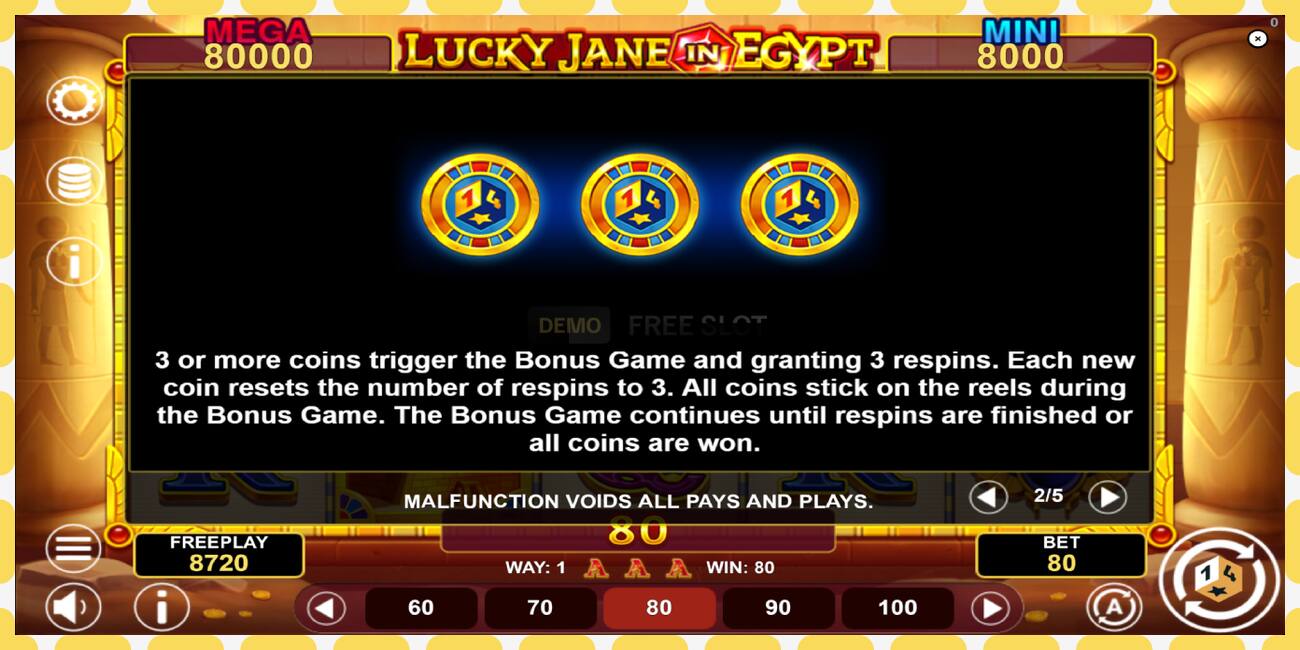 Demo slot Lucky Jane in Egypt Hold & Win free and without registration, picture - 1