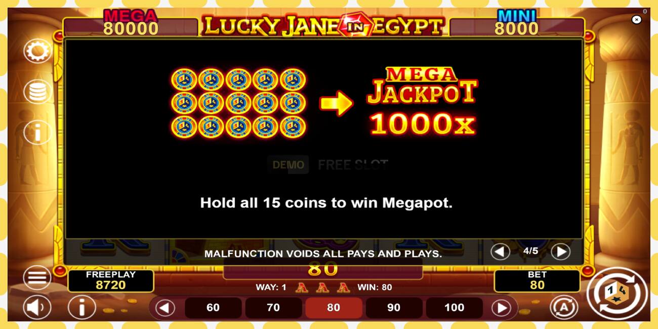 Demo slot Lucky Jane in Egypt Hold & Win free and without registration, picture - 1