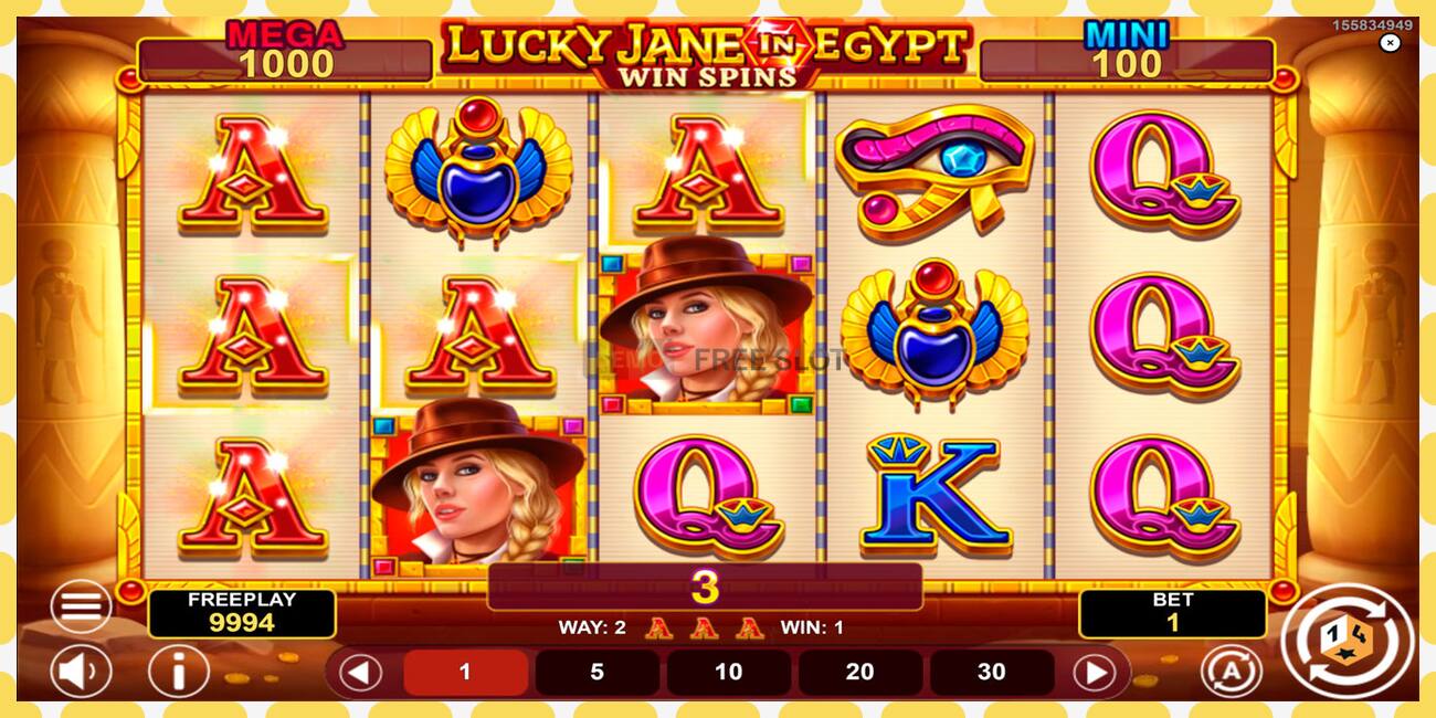 Demo slot Lucky Jane in Egypt Win Spins free and without registration, picture - 1