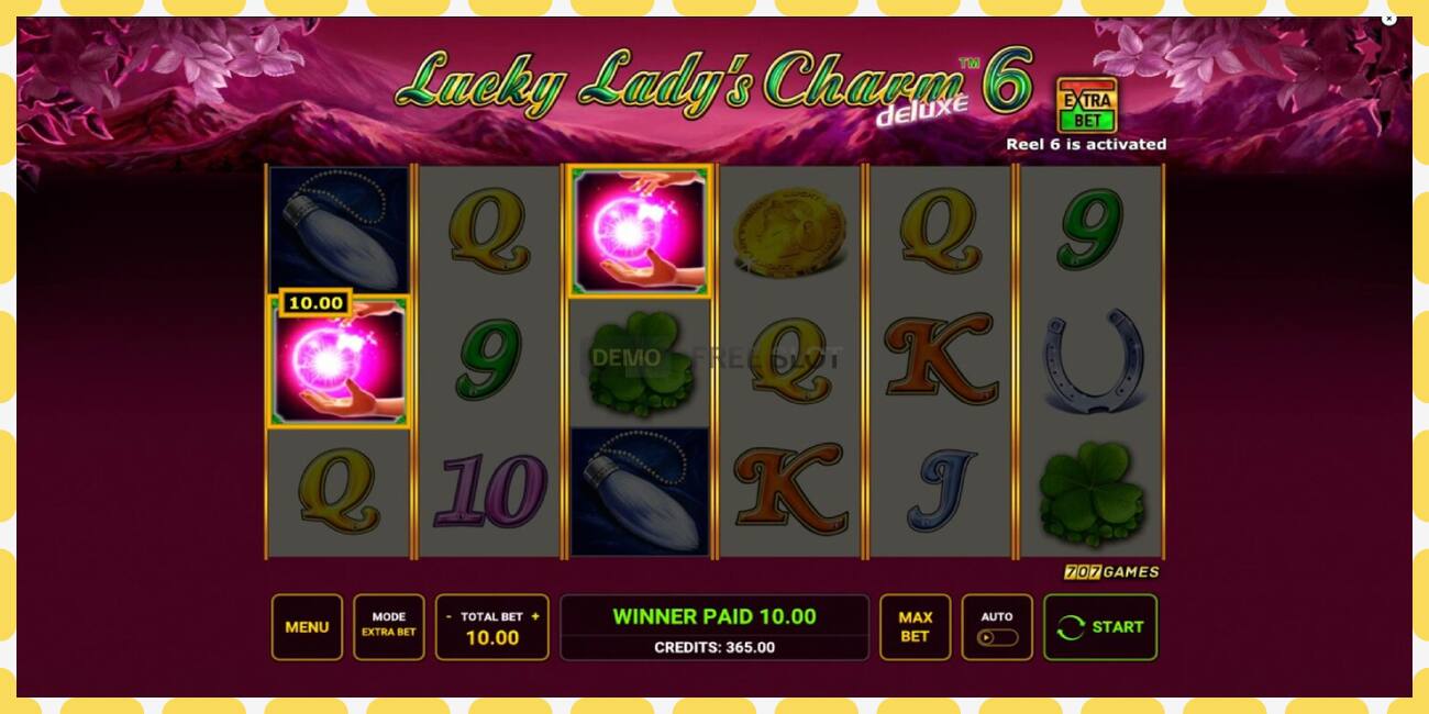 រន្ធដោតសាកល្បង Lucky Ladys Charm Deluxe 6 ឥតគិតថ្លៃនិងដោយគ្មានការចុះឈ្មោះ, រូបភាព - ១