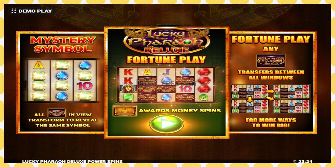 Demo slot Lucky Pharaoh Deluxe Fortune Play free and without registration, picture - 1