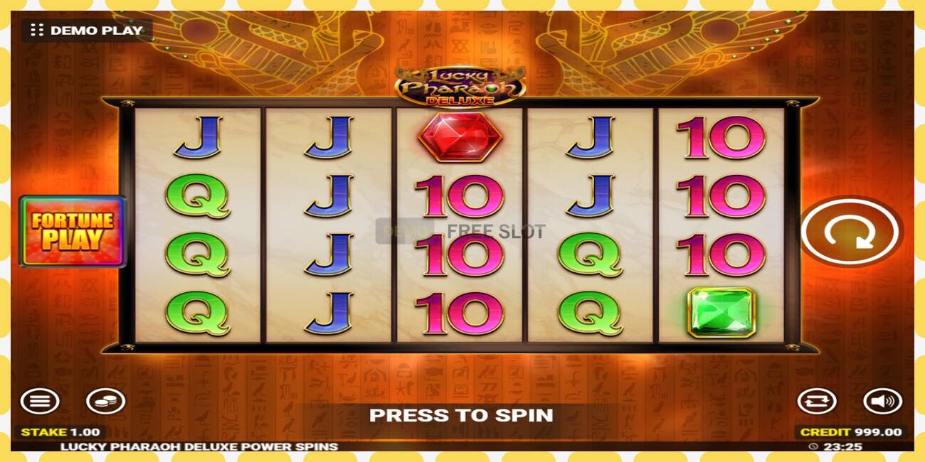 Demo slot Lucky Pharaoh Deluxe Fortune Play free and without registration, picture - 1