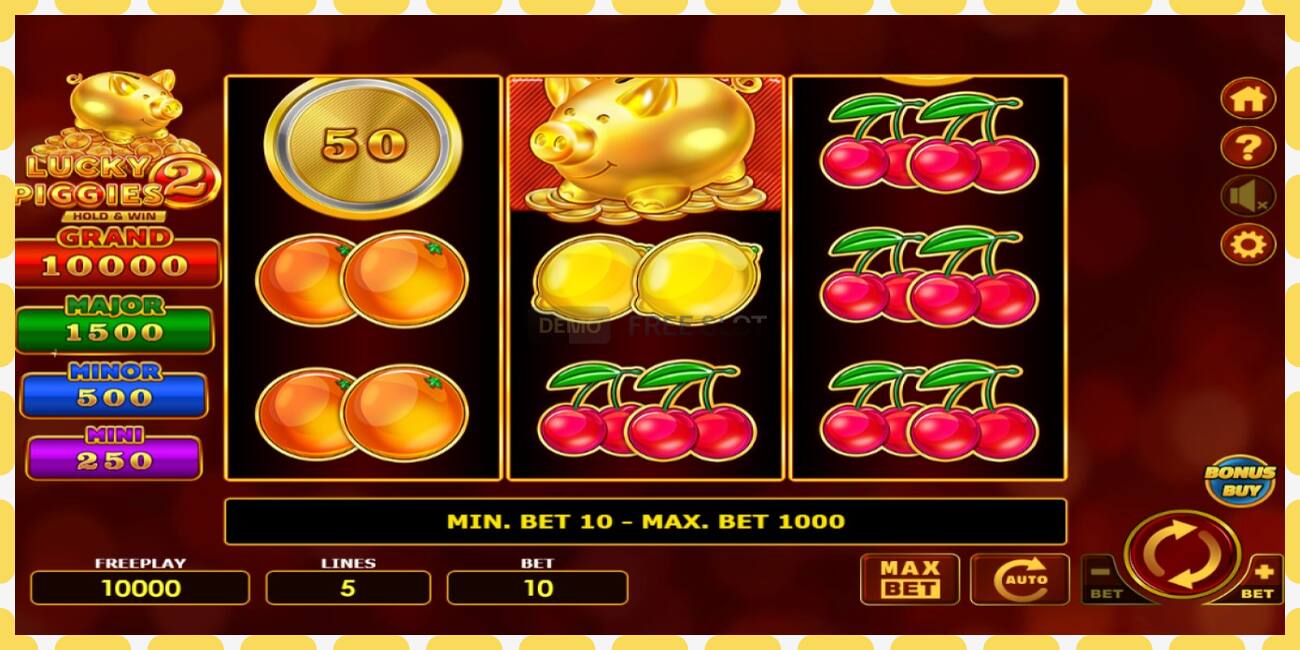 Demo slot Lucky Piggies 2 Hold & Win free and without registration, picture - 1