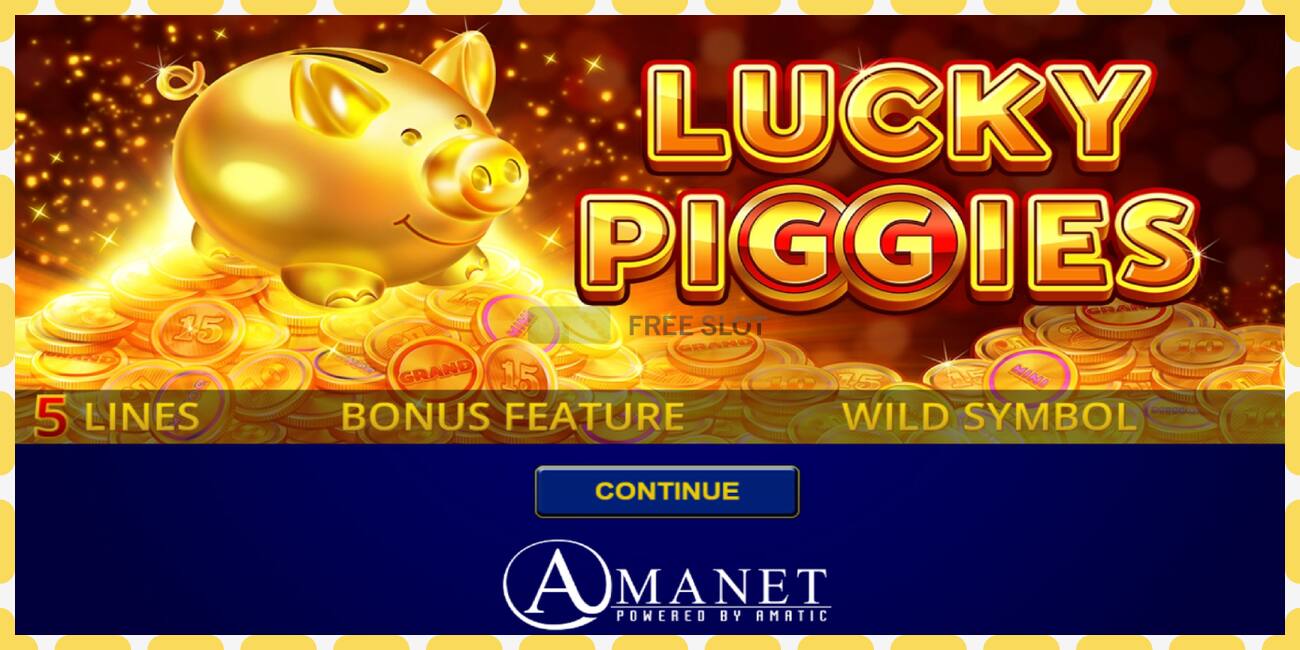 Demo slot Lucky Piggies නොමිලේ සහ ලියාපදිංචියකින් තොරව, පින්තූරය - 1