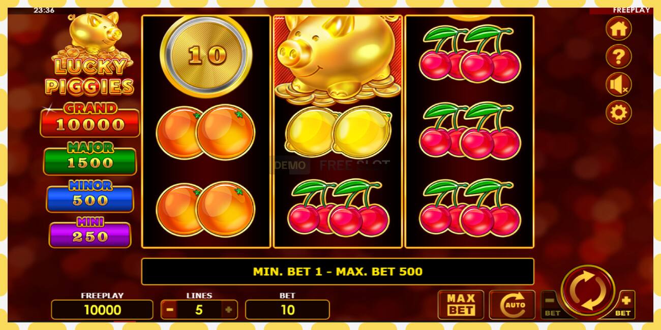 Demo slot Lucky Piggies නොමිලේ සහ ලියාපදිංචියකින් තොරව, පින්තූරය - 1