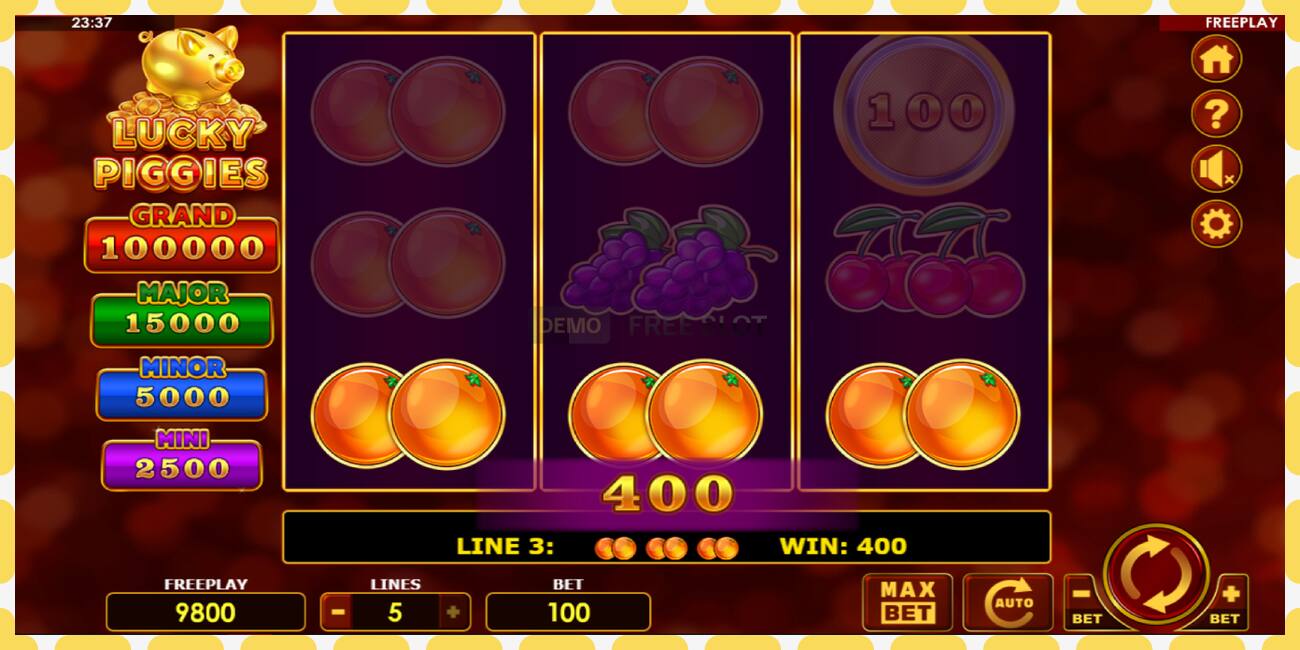 Demo slot Lucky Piggies නොමිලේ සහ ලියාපදිංචියකින් තොරව, පින්තූරය - 1