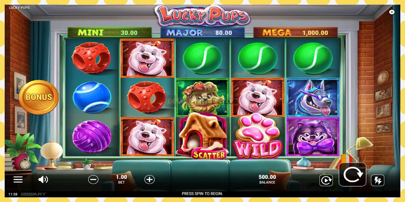 Slot de demonstração Lucky Pups grátis e sem registro, foto - 1