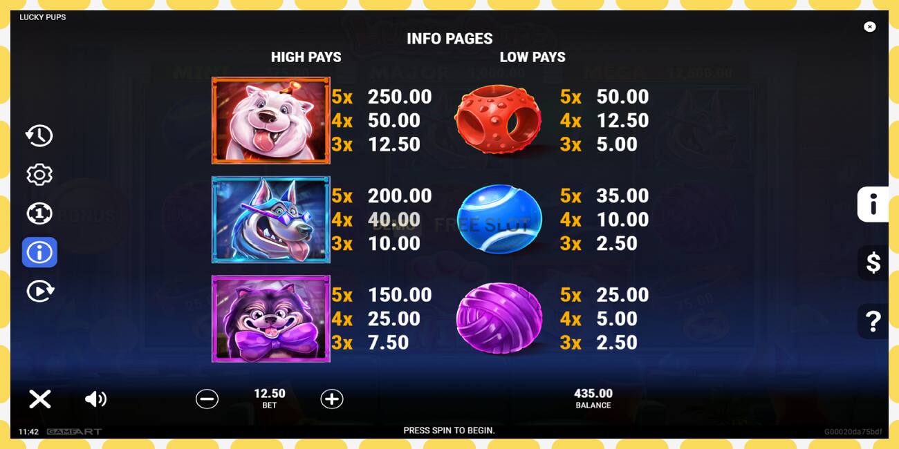 Slot de demonstração Lucky Pups grátis e sem registro, foto - 1