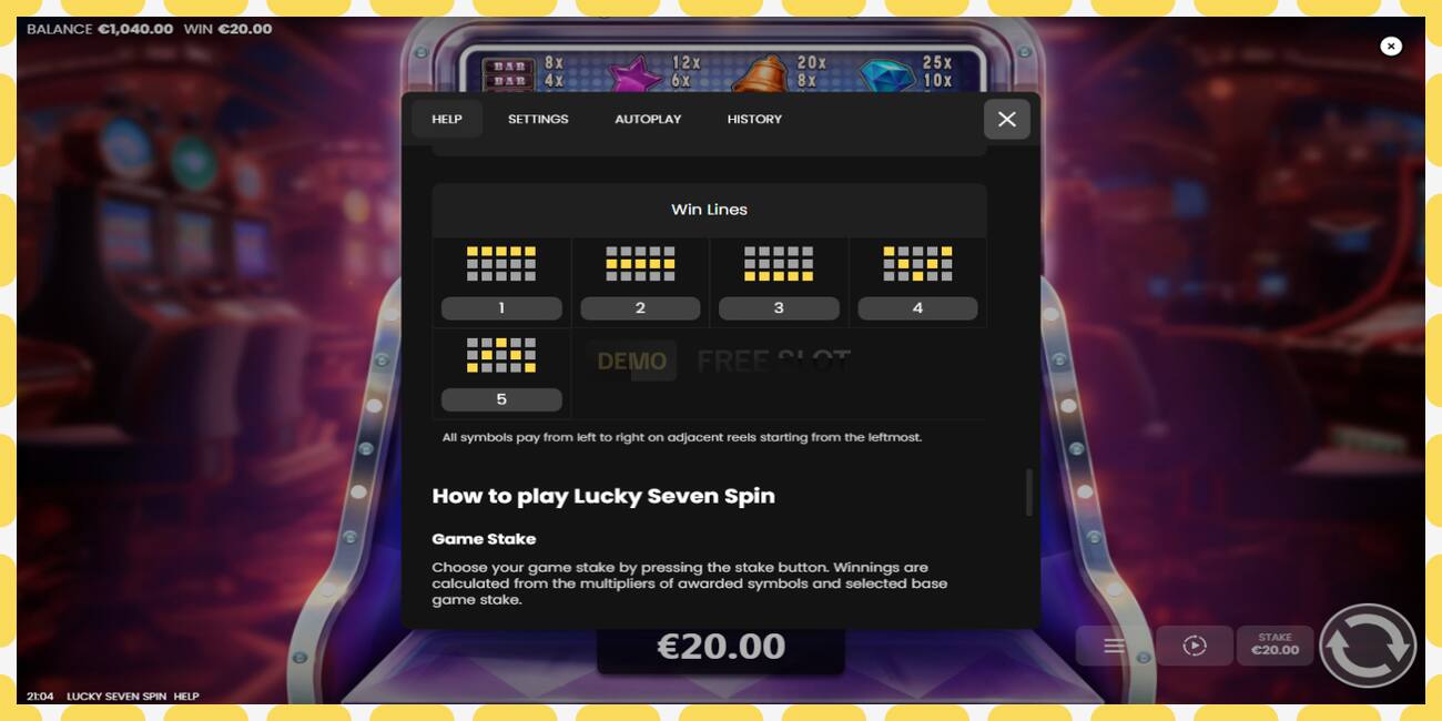 デモスロット Lucky Seven Spin 無料で登録なしで, 写真 - 1