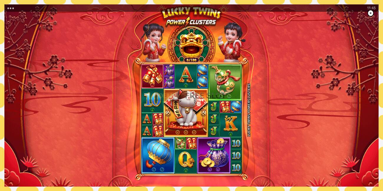 Demo slot Lucky Twins Power Clusters free and without registration, picture - 1