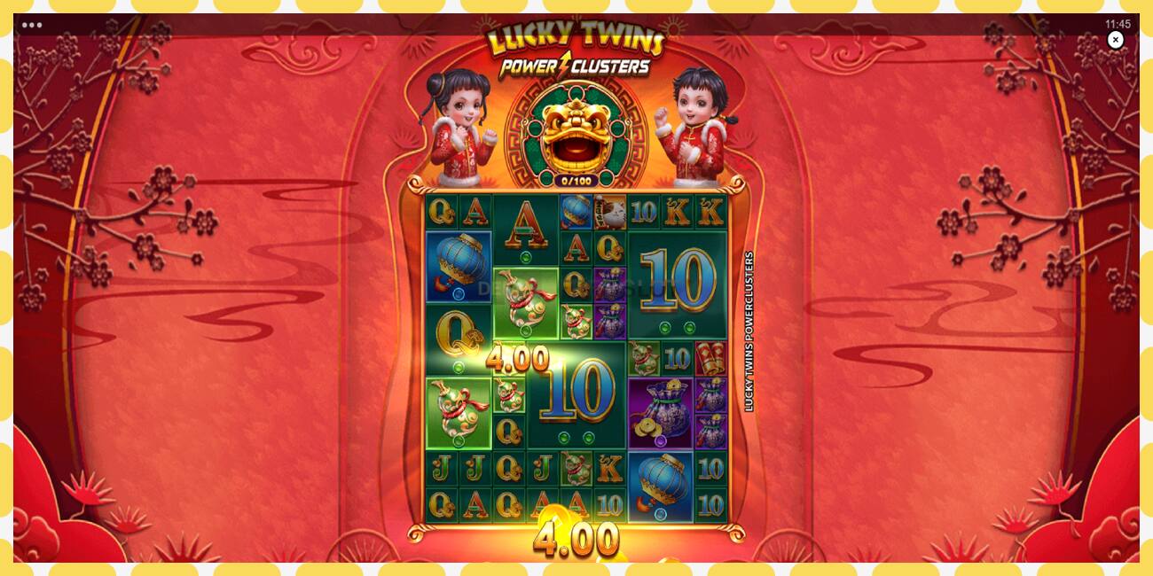 Demo slot Lucky Twins Power Clusters free and without registration, picture - 1